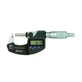 Mitutoyo Digital Tube Micrometer, IP65 - Series 395 - Pin Anvil Flat Spindle, 0-25mm