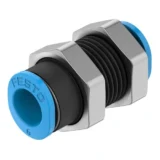 QSMS-6 - Push-In Bulkhead Connector - Festo Pneumatic Fittings