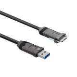 IDS USB3 AOC, USB-A micro-B, straight, screwable, 10 m