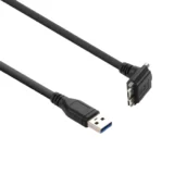 IDS USB 3 standard cable, angled, screwable, 2 m