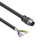 IDS Imaging I/O + power supply cable, straight, 8-pin, M12, 3 m