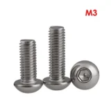 304 Button Head Hex Cap Screws - M3