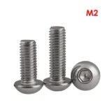 304 Button Head Hex Cap Screws - M2