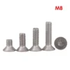 304 Hex Socket Flat Head Cap ScrewsM8A