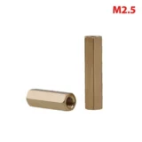 Double Pass Hex Copper Stud M2.5