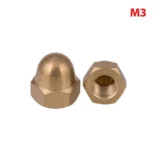 Copper Cap Nuts M3
