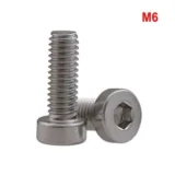 304 Hex Socket Extra Low Head Cap Screws - M6