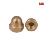 Copper Cap Nuts M8