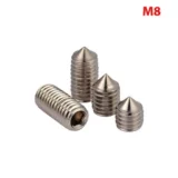 316 Hex Socket Set Screws/Cone Point M8